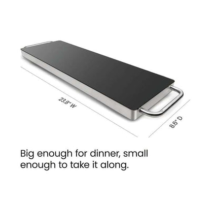 Condere Long Electric Hot Tray – Stainless Steel & Glass