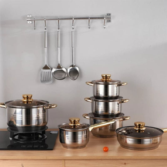 Condere CDH-001A Non-Stick Coated Stainless Steel Cookware Set