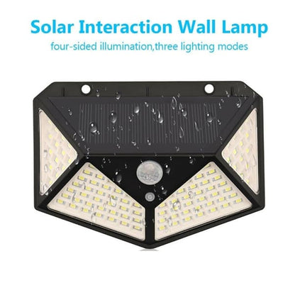 Solar Interaction Wall Lamp with 100 LEDs