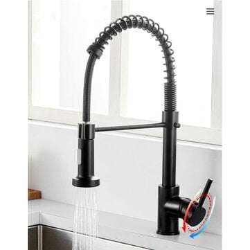 Matte Black Kitchen Sink Faucet