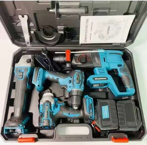 98V Cordless Power Tool Kit with Dual Battery