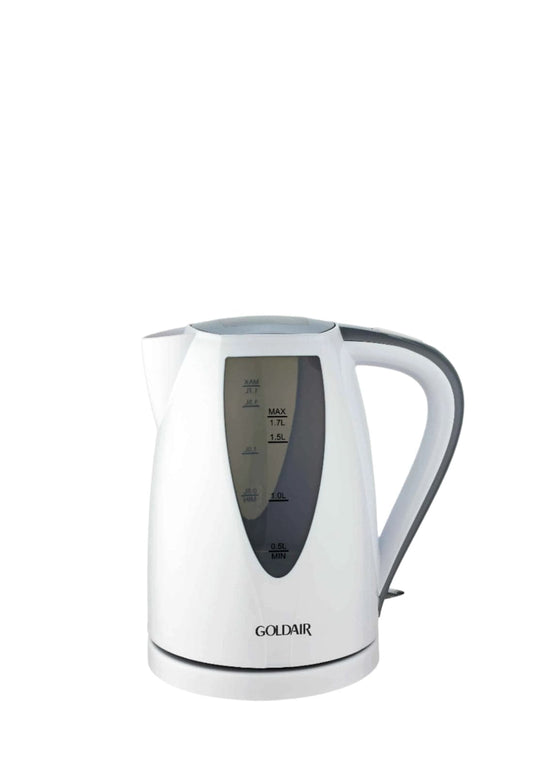 Goldair 1.7L 360° Plastic Kettle – White (GPK-1700)
