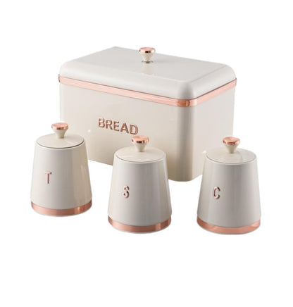 Royal Homeware Monza Collection 4pc Breadbin Set