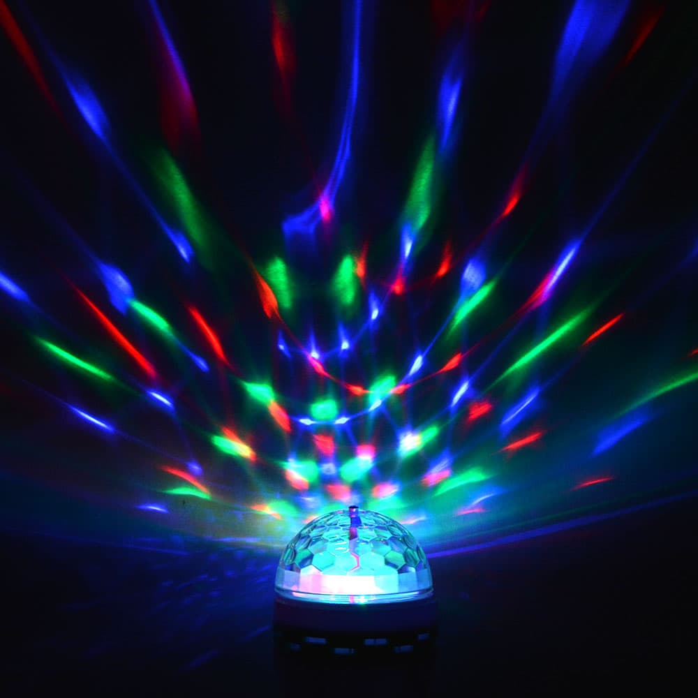 MYT LED Mini Rotating Party Light – Plug-In Decorative Lighting