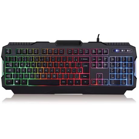 LED Backlit Wired Gaming Keyboard USB - 46cm - Black