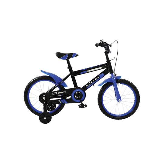 CONTI 12-Inch Kids’ Bicycle – with Training Wheels and Safety Chain Guard