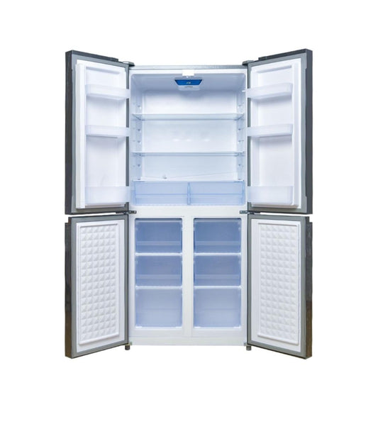 JVC Black Glass Finish A+ 500 L Multi Door Fridge/ Freezer Frost Free