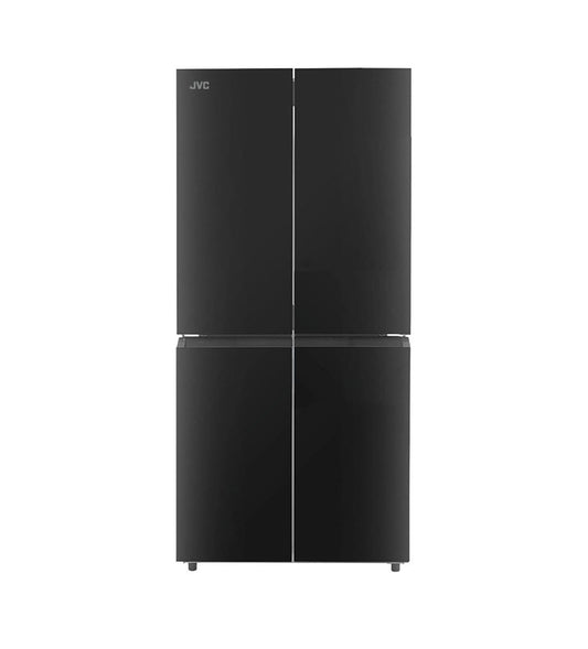 JVC Black Glass Finish A+ 500 L Multi Door Fridge/ Freezer Frost Free
