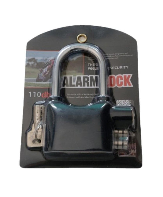 110dB Anti-Theft Alarm Padlock – Long Shackle