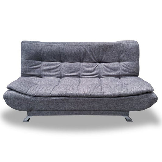 Charcoal Grey Armless 3-Seater Sleeper Sofa – Convertible Couch Bed