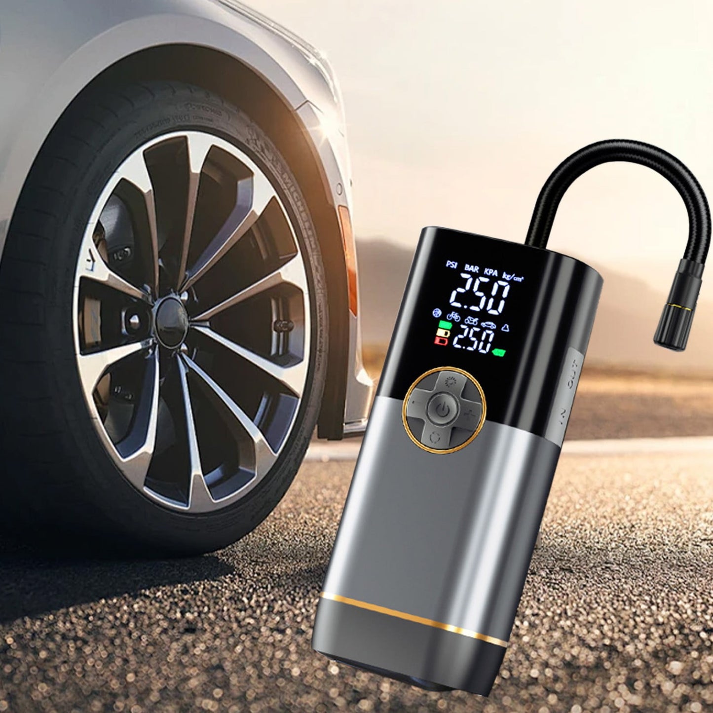 Portable Wireless Car Tire Pump