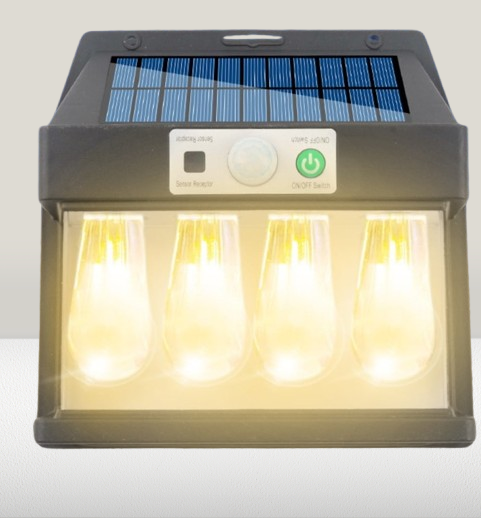 YX-777-4W Solar Wall Lamp – Outdoor LED Light with Motion Sensor and Multiple Modes