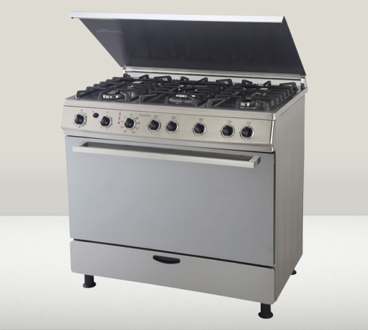 Sunbeam SGEO-760S 5-Burner Stainless Steel Gas Stove with Electric Oven