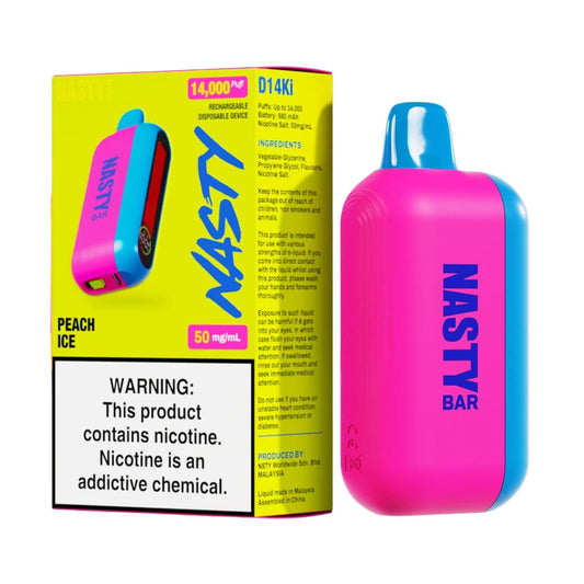 Nasty Bar Disposable 14000 Puffs - Peach Ice (50mg)