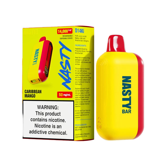 Nasty Bar Disposable 14000 Puffs - Caribbean Mango (50mg)