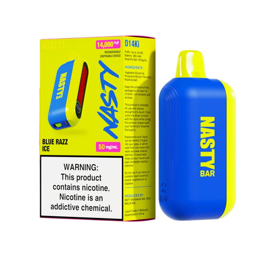 Nasty Bar Disposable 14000 Puffs - Blue Razz Ice (50mg)