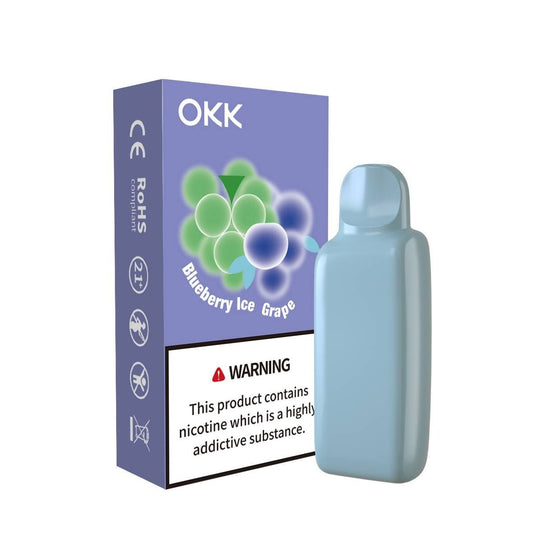 OKK Cross Cartridge 5000 Puffs — Blueberry Ice Grape (35mg)