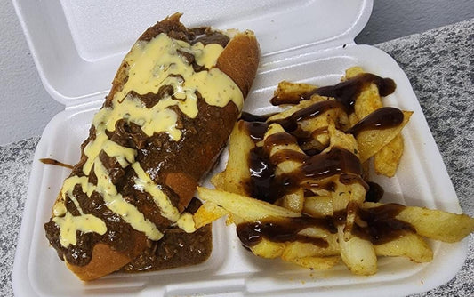 Steak Roll & Chips