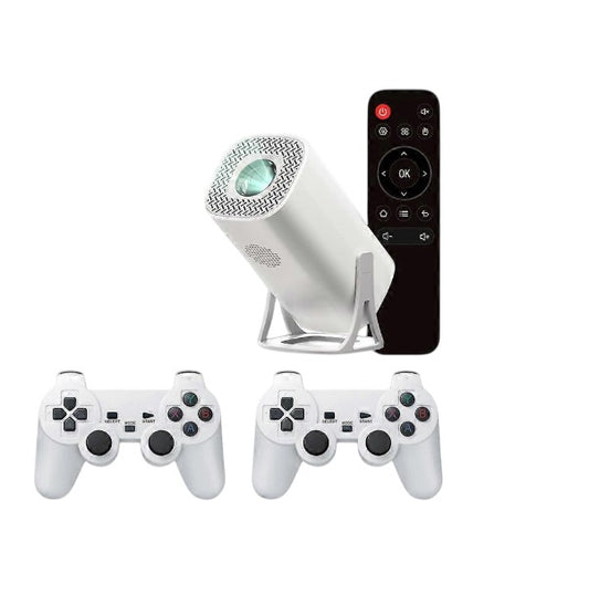 2-in-1 Game Projector with Professional Chip – Android, 4K Support: