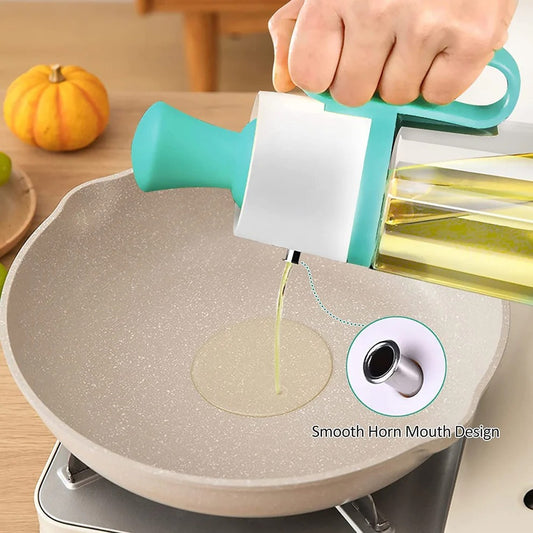 Brush and Pouring Seasoning Bottle – 630ml Borosilicate Glass Oil Dispenser