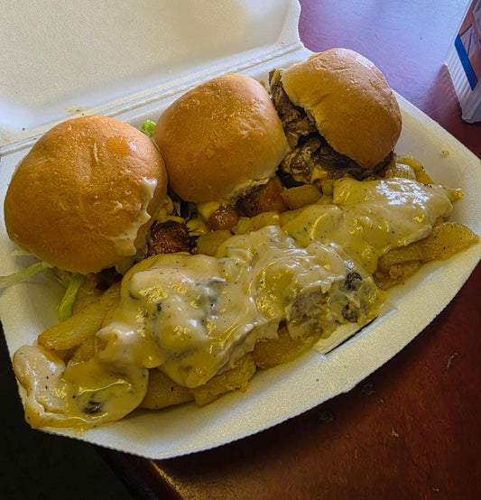 Variety Slider With Mushroom Sauce
