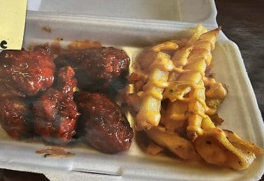 6pc Sticky Wings + Chips