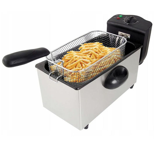 3L Stainless Steel Deep Fryer with Adjustable Temperature Control – 2000W (DF3LG)