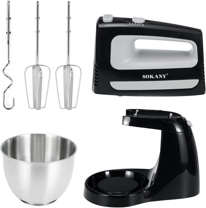 CX-6622 400W Stand Mixer with 3.5L Stainless Steel Bowl – 5 Speed Settings & Handheld Function