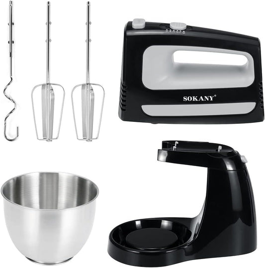 CX-6622 400W Stand Mixer with 3.5L Stainless Steel Bowl – 5 Speed Settings & Handheld Function
