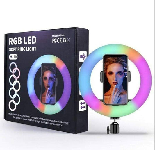 MJ26 RGB LED Soft Ring Light – USB Powered Fill Light for Photography and Video