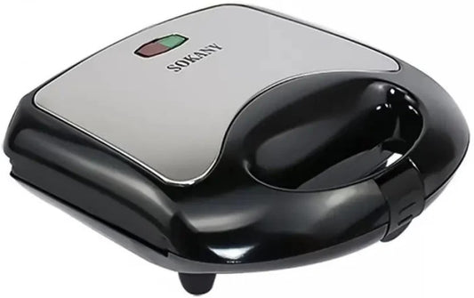 Sokany 750W Sandwich Maker – Model KJ-105 (Black/Grey)