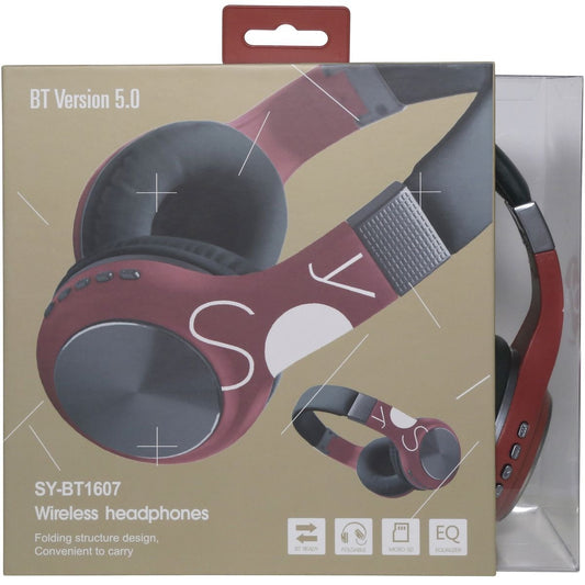 Soul Tech SY-BT1607 Wireless Foldable Headphones – Cherry Black