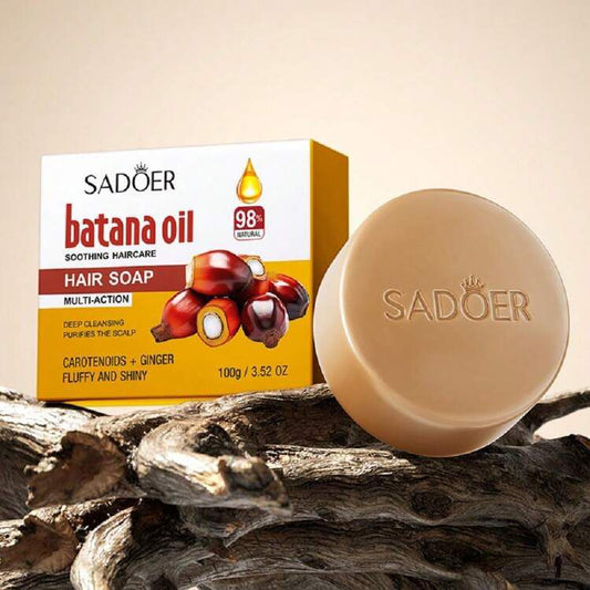SADOER Batana Shampoo Bar – 100 g (Softening & Anti-Dandruff)