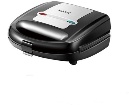 Sokany 6-in-1 Sandwich Maker – SK-B908 (Silver & Black)