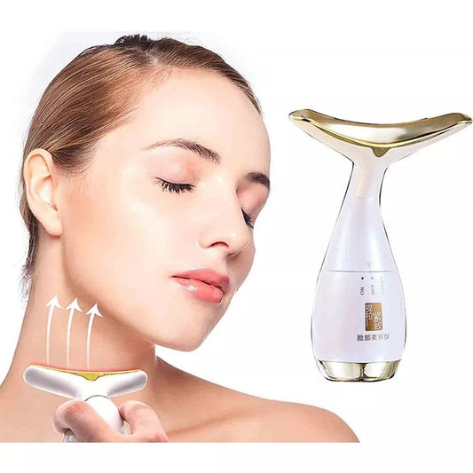 Neck Beauty Instrument Microshape Face Sculpting Massager – 45 °C Heating, 10 000/min Vibration