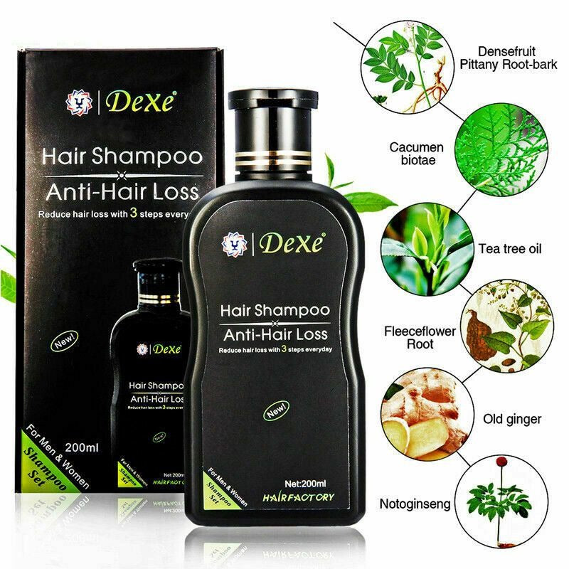 DEXE Anti Hair Loss Shampoo with Ginger and Herbal Extracts – 200 ml