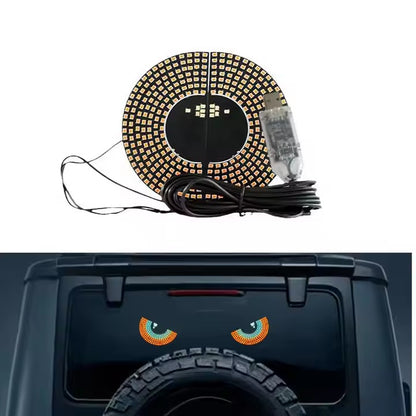 Devil Eyes Plug & Play USB LED Windshield Screen Panel – 11 Modes