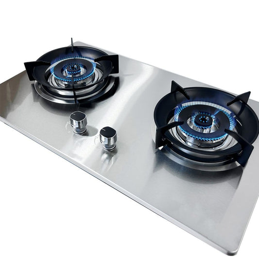 XMY RH-6003 Stainless Steel Built-In Gas Hob – 2 Burner
