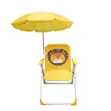PLULON Kids Beach Chair with Umbrella – Folding Lawn and Camping Chair