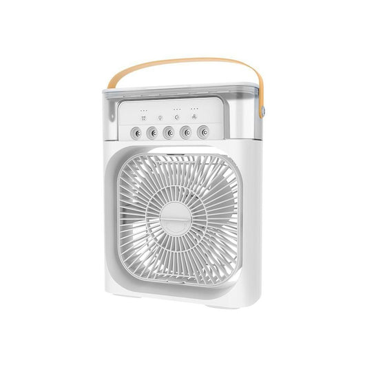 Air Conditioner Fan – Portable Evaporative Air Cooler with 7-Color LED Light and Humidifier Function