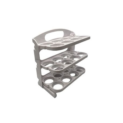 Folding Egg Storage Box – DP-270 (3-Layer, 24 Grid)