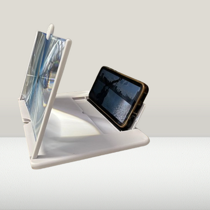 3D HD 12" Mobile Phone Screen Magnifier – Smartphone Video Amplifier & Stand