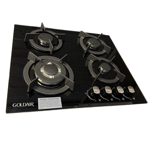Goldair GBGH-4002 Built-In 4-Burner Glass Gas Hob – Black