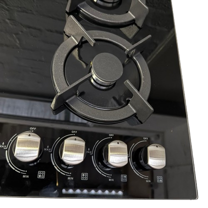 Goldair GBGH-4002 Built-In 4-Burner Glass Gas Hob – Black