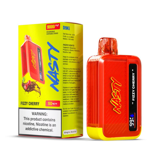 Nasty Bar Disposable 9000 Puffs - Fizzy Cherry (50mg)