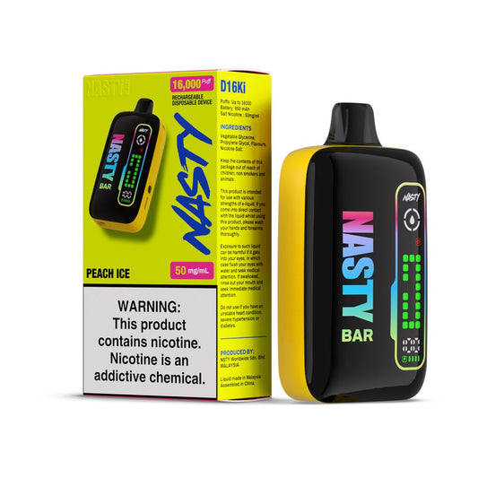 Nasty Bar Disposable 16000 Puffs - Peach Ice (50mg)