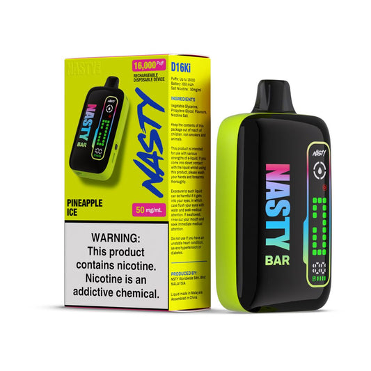 Nasty Bar Disposable 16000 Puffs - Pineapple Ice (50mg)