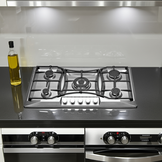 Goldair GSGH-500 5-Burner Stainless Steel Gas Hob – LPG, Battery Ignition