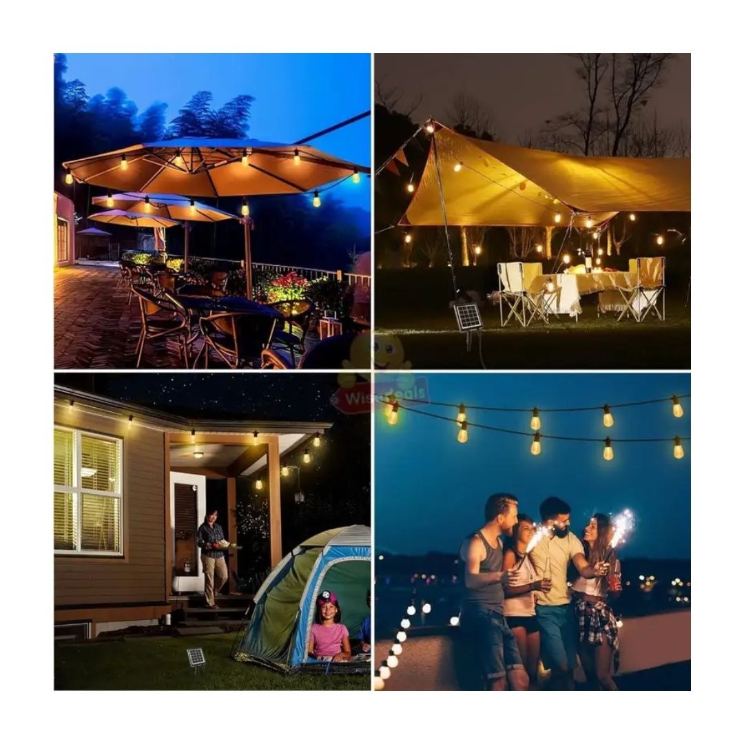 15M Outdoor LED Bulb String Light – Waterproof & Bright