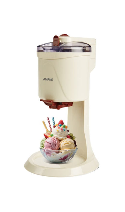 AKANE Fully Automatic Home Mini Ice Cream Maker – 1L Capacity (15W, Electric)